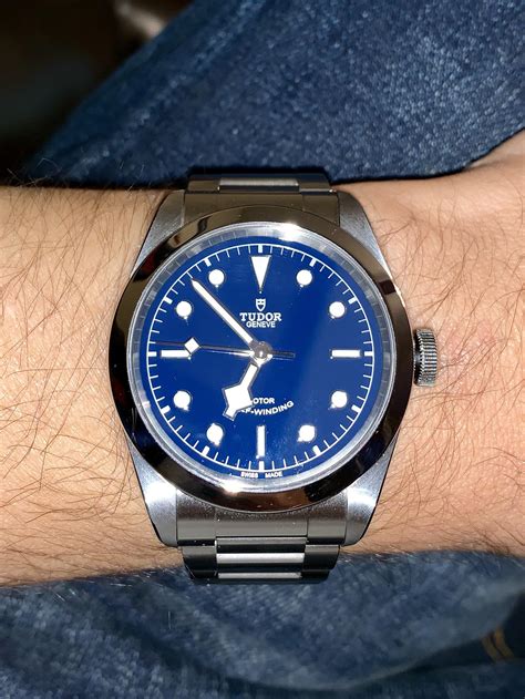 tudor 79400|tudor black bay blue dial.